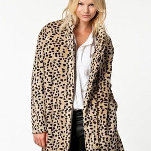Malene Birger Elaisa Faux Leopard Coat - size 36